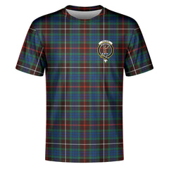 Fraser (of Lovat) Hunting Ancient Tartan Crest T-shirt