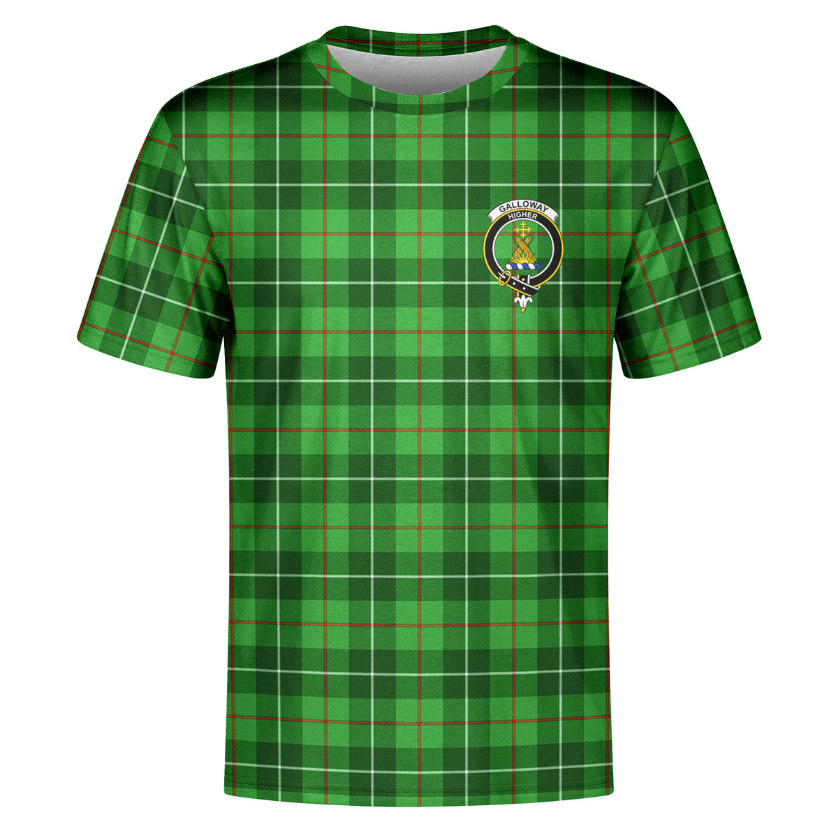 Galloway District Tartan Crest T-shirt