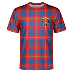 Galloway Red Tartan Crest T-shirt