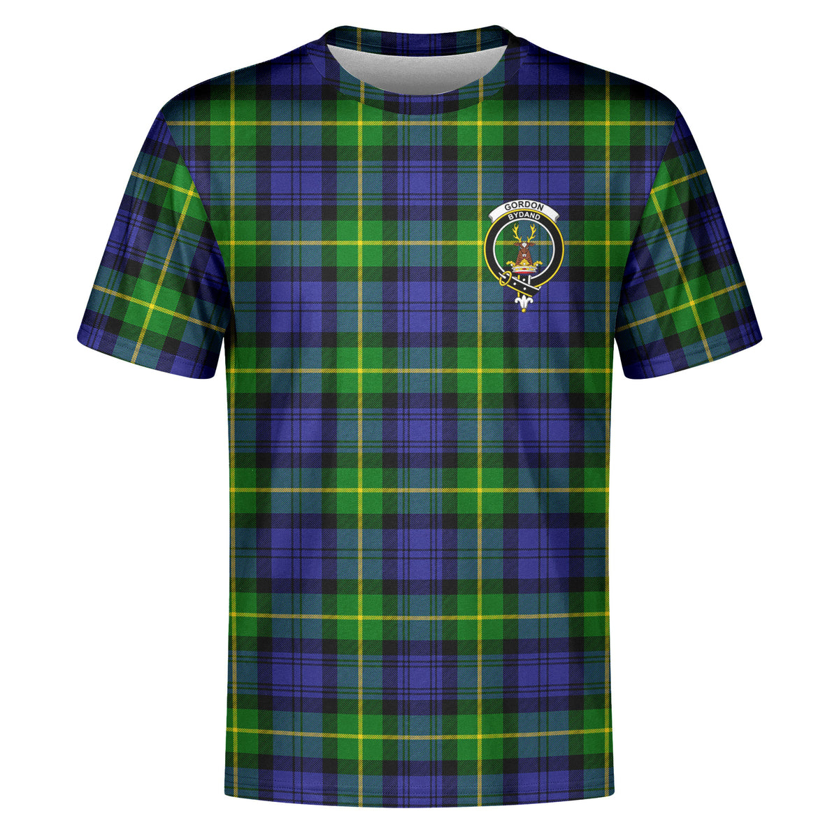 Gordon Modern Tartan Crest T-shirt