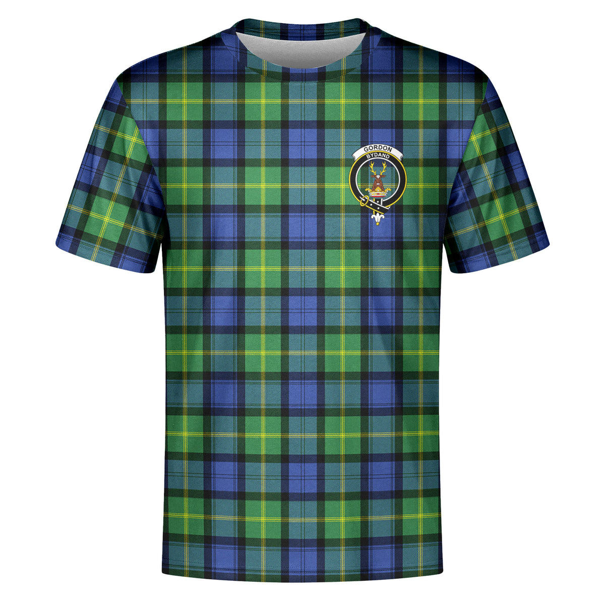 Gordon Old Ancient Tartan Crest T-shirt