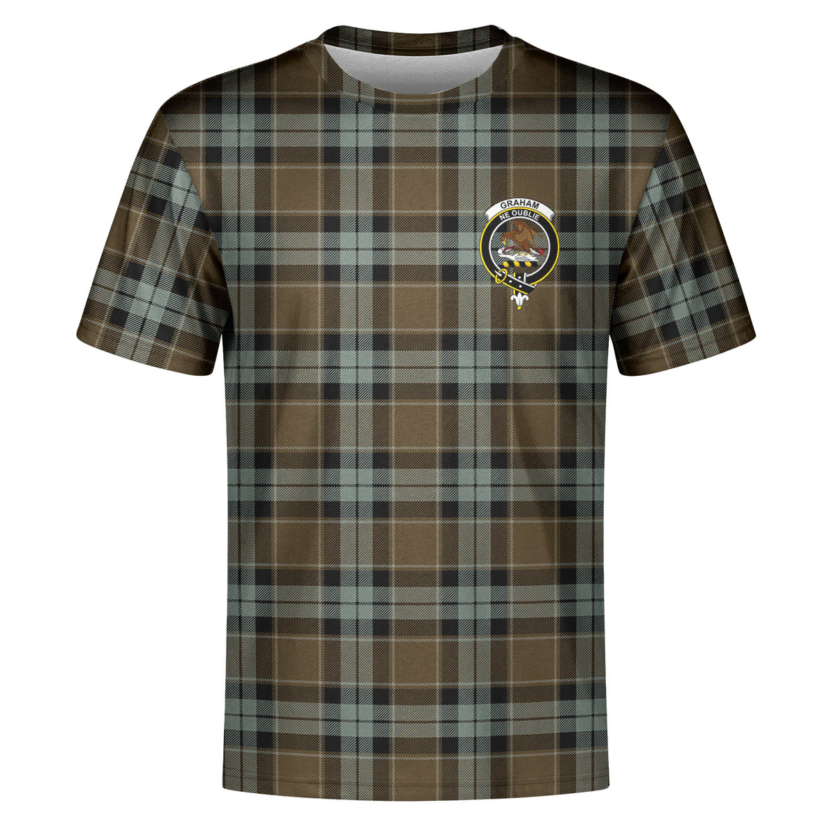 Graham of Menteith Weathered Tartan Crest T-shirt