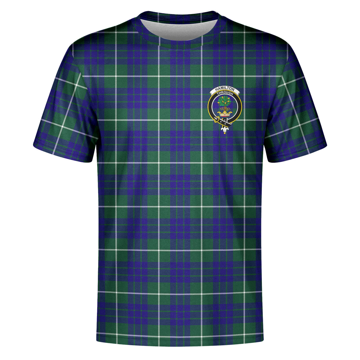 Hamilton Hunting Modern Tartan Crest T-shirt