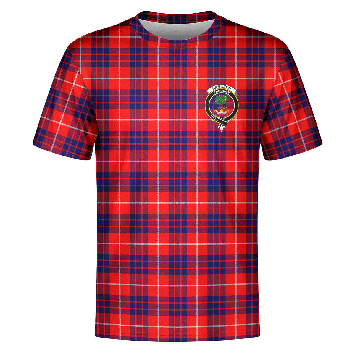 Hamilton Modern Tartan Crest T-shirt