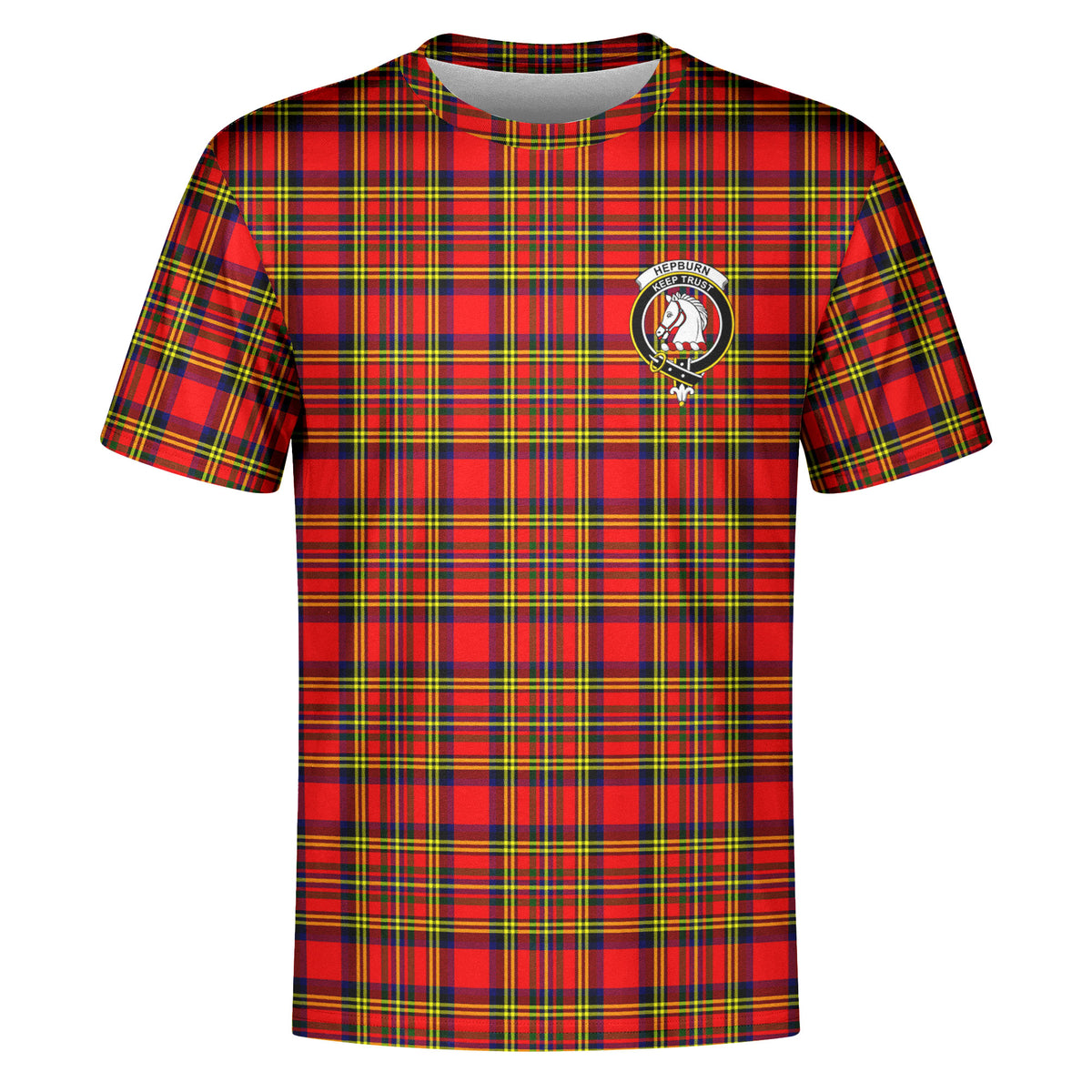 Hepburn Tartan Crest T-shirt