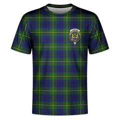 Johnston Modern Tartan Crest T-shirt