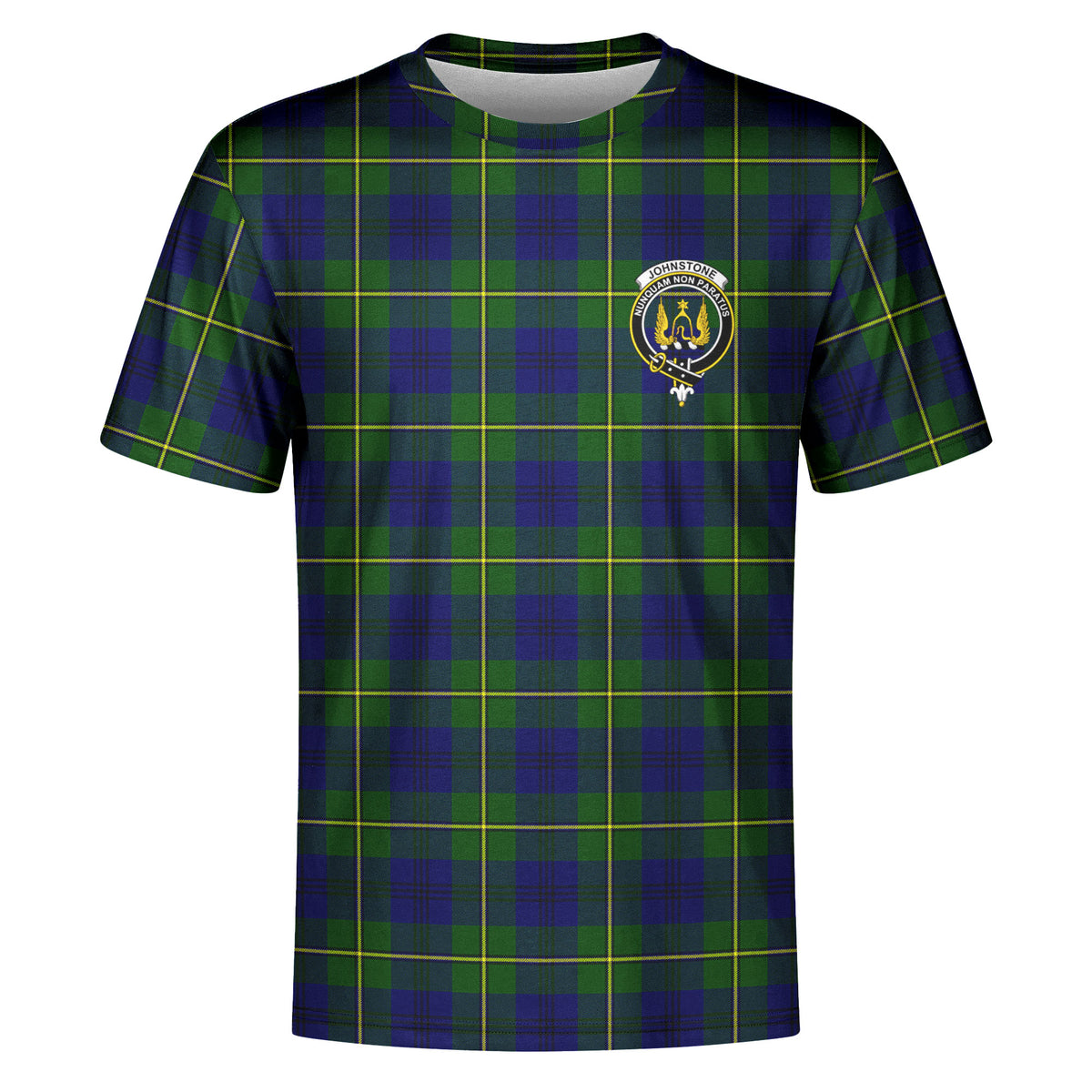 Johnstone Modern Tartan Crest T-shirt