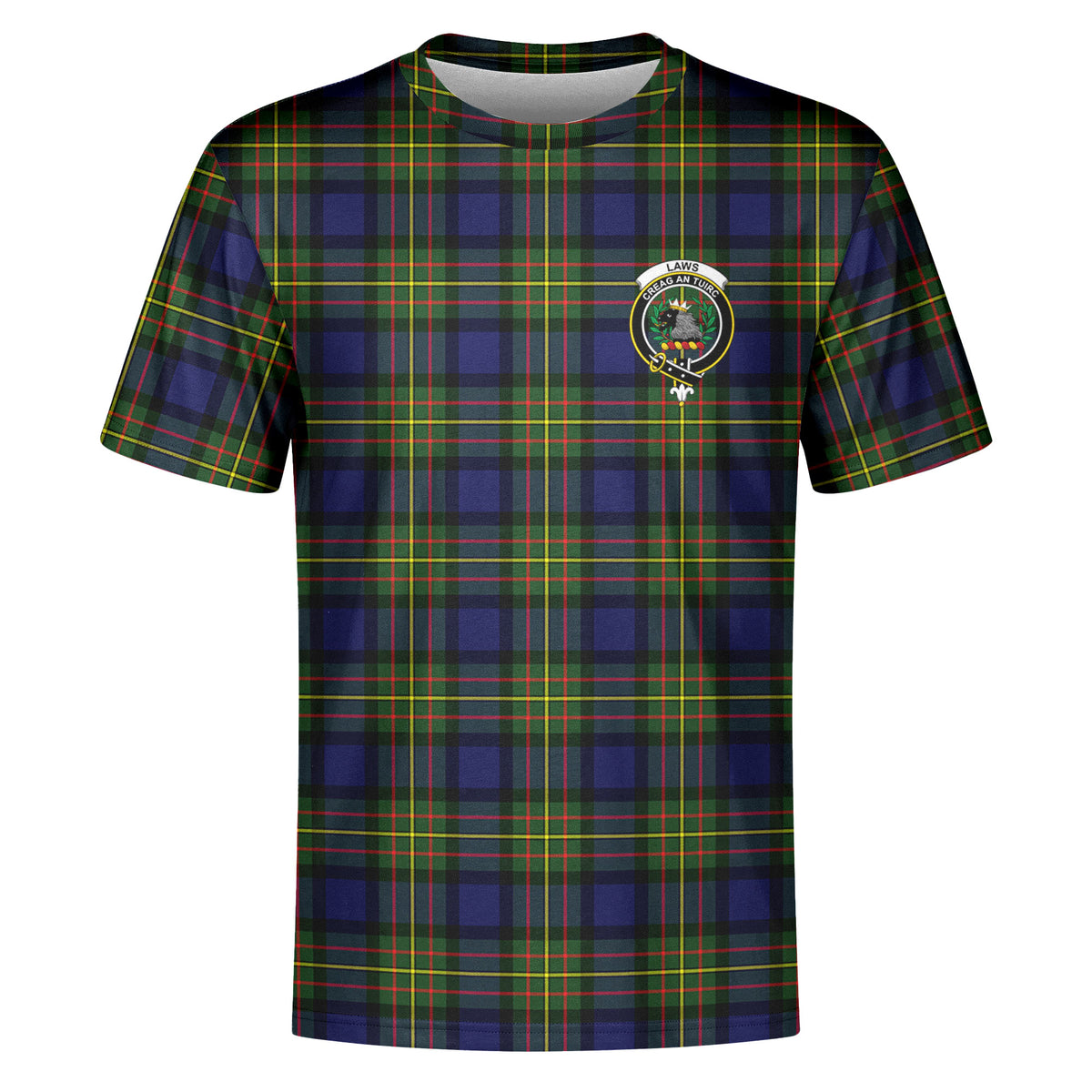 Laws Tartan Crest T-shirt