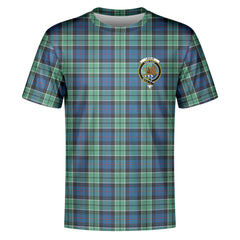 Leslie Hunting Ancient Tartan Crest T-shirt