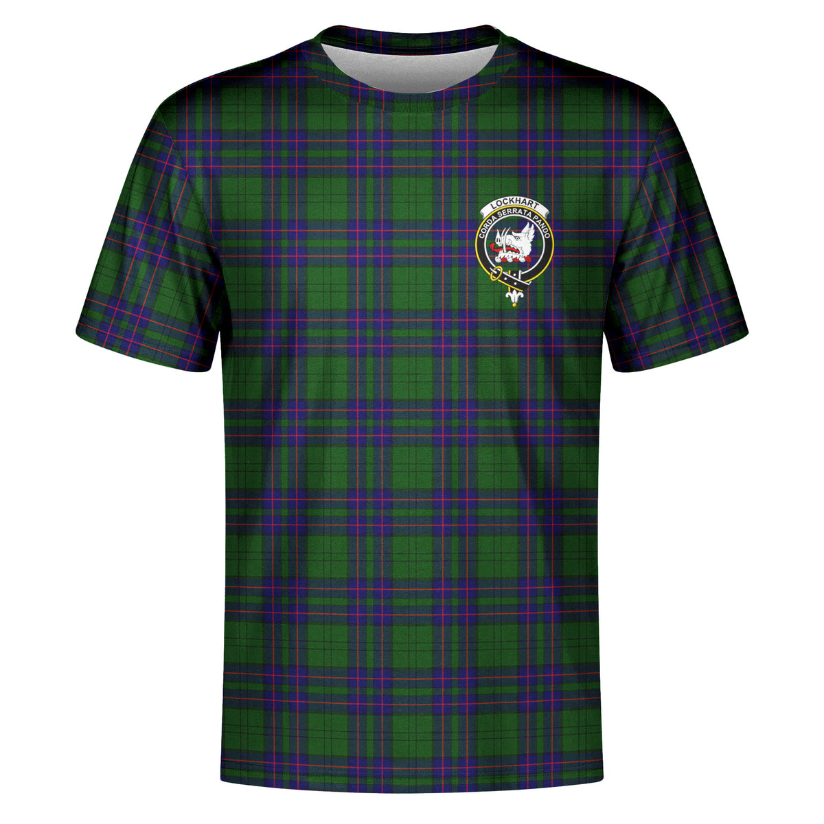 Lockhart Modern Tartan Crest T-shirt