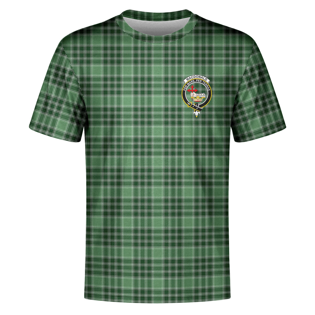 MacDonald Lord of the Isles Hunting Tartan Crest T-shirt