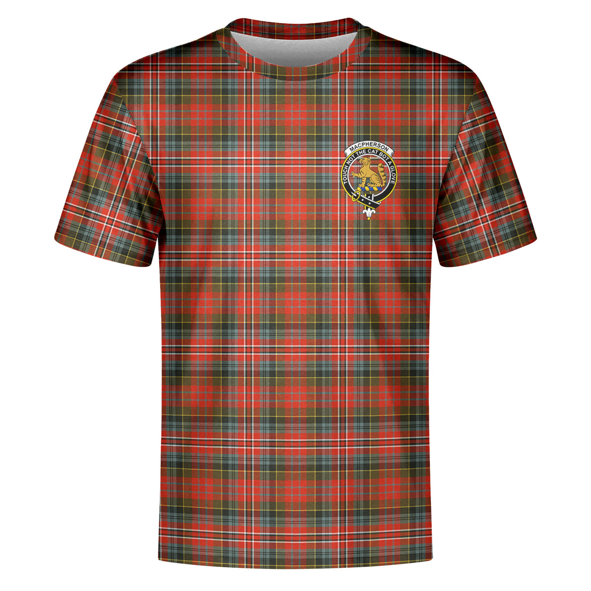 MacPherson Weathered Tartan Crest T-shirt