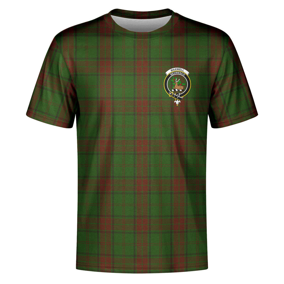Maxwell Hunting Tartan Crest T-shirt