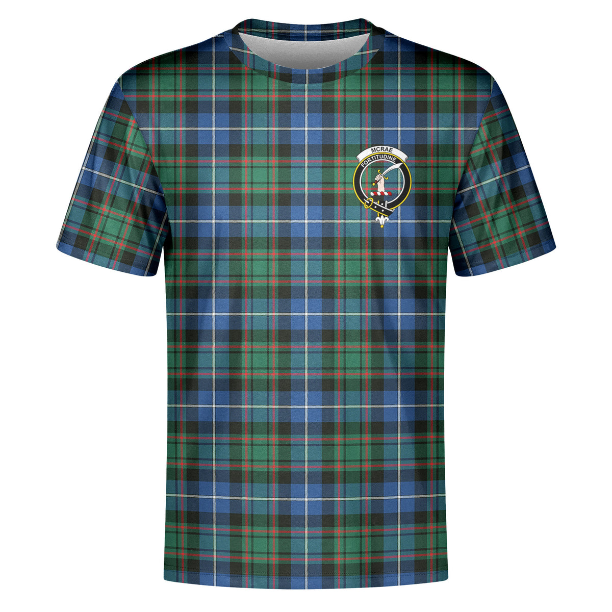 McRae Hunting Ancient Tartan Crest T-shirt