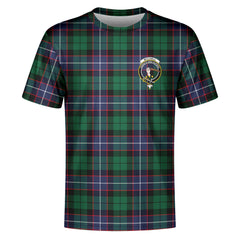 Mitchell Modern Tartan Crest T-shirt