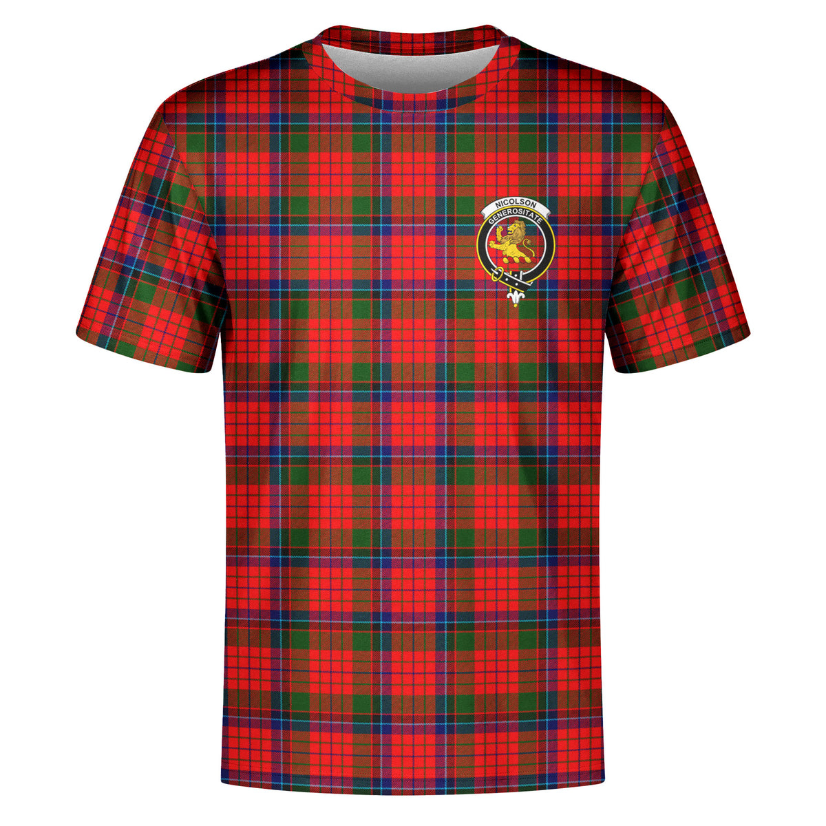 Nicolson Modern Tartan Crest T-shirt