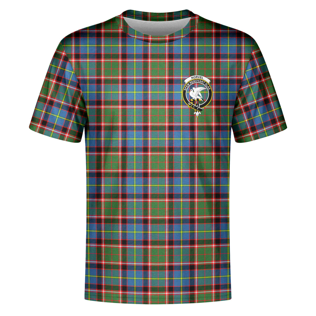 Norvel (or Norvill) Tartan Crest T-shirt