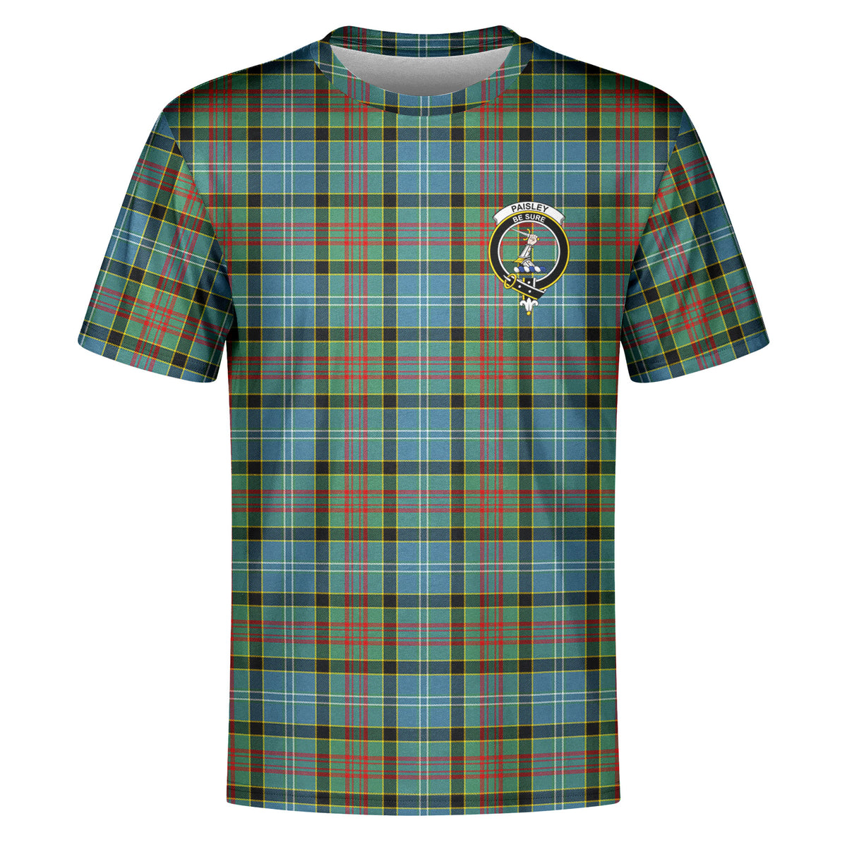 Paisley District Tartan Crest T-shirt