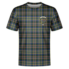 Scott Green Modern Tartan Crest T-shirt