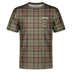 Scott Green Weathered Tartan Crest T-shirt