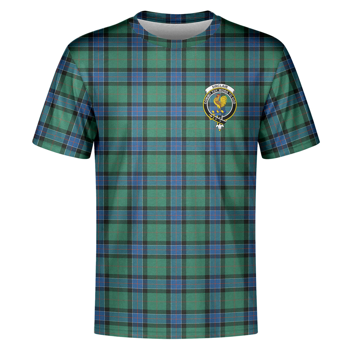 Sinclair Hunting Ancient Tartan Crest T-shirt