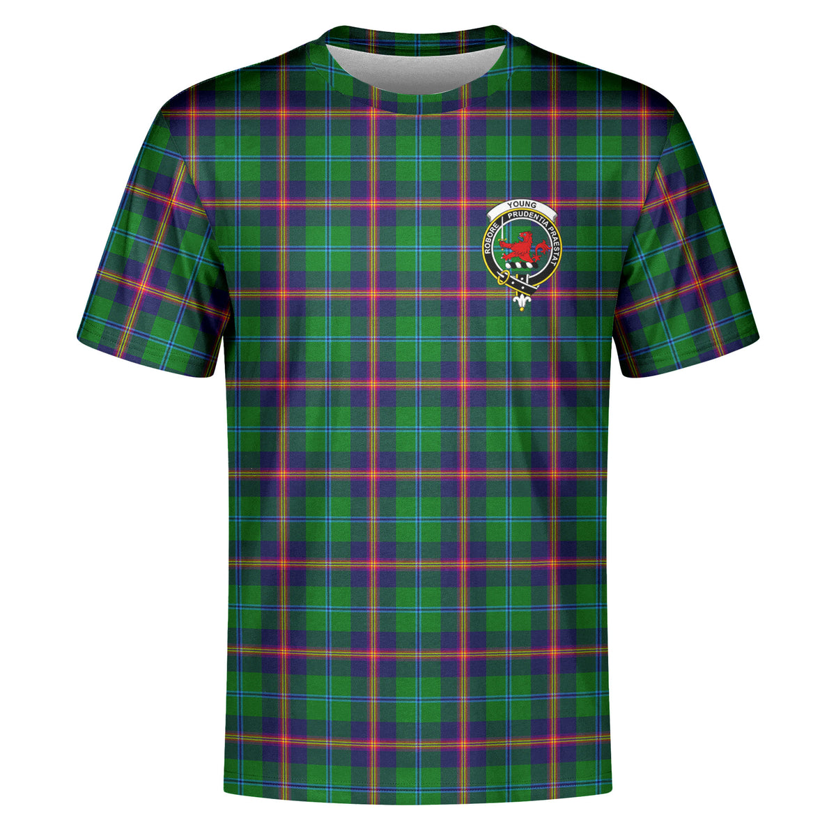 Young Modern Tartan Crest T-shirt