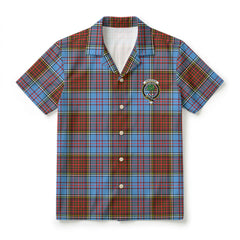 Anderson Modern Tartan Crest Hawaiian Shirt