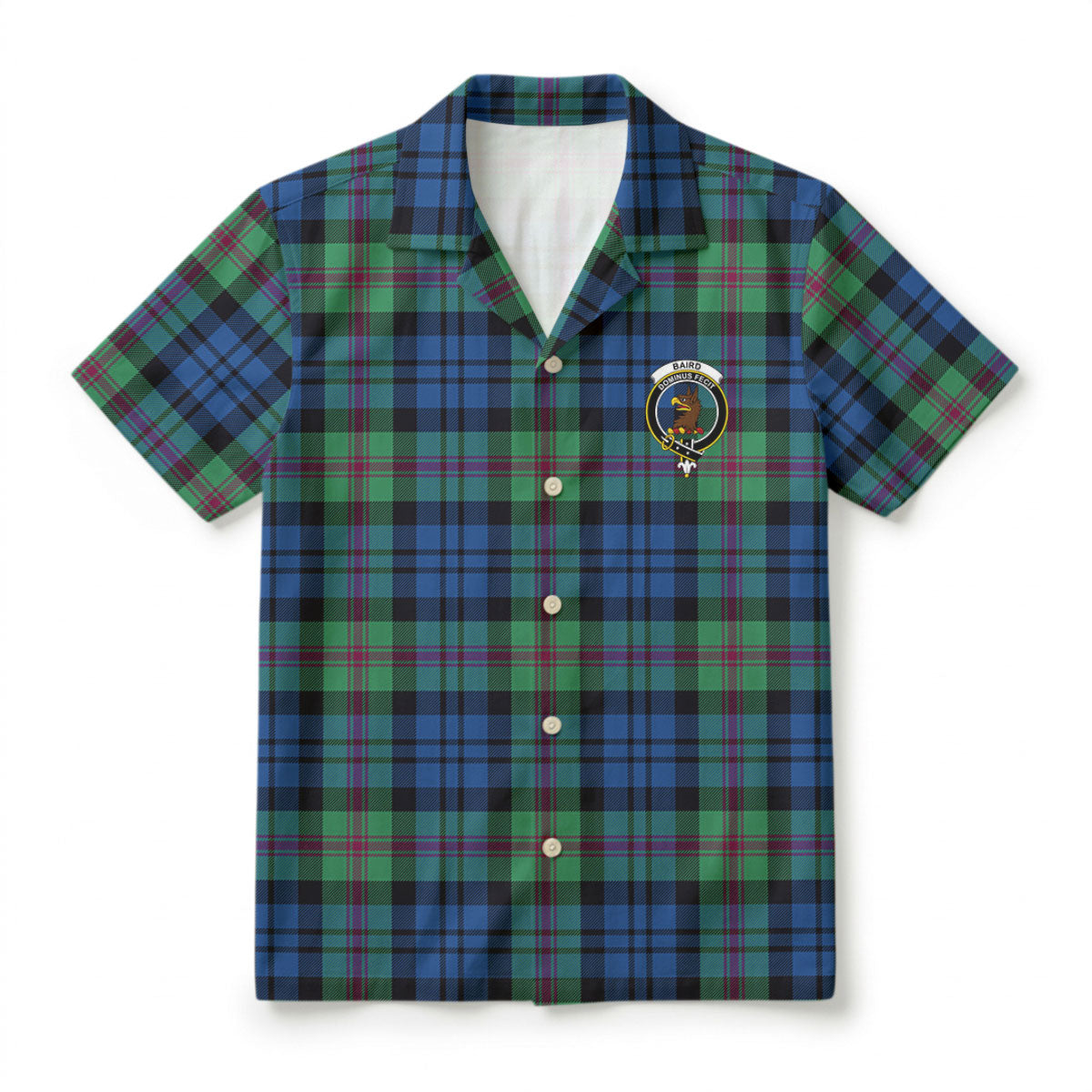 Baird Ancient Tartan Crest Hawaiian Shirt