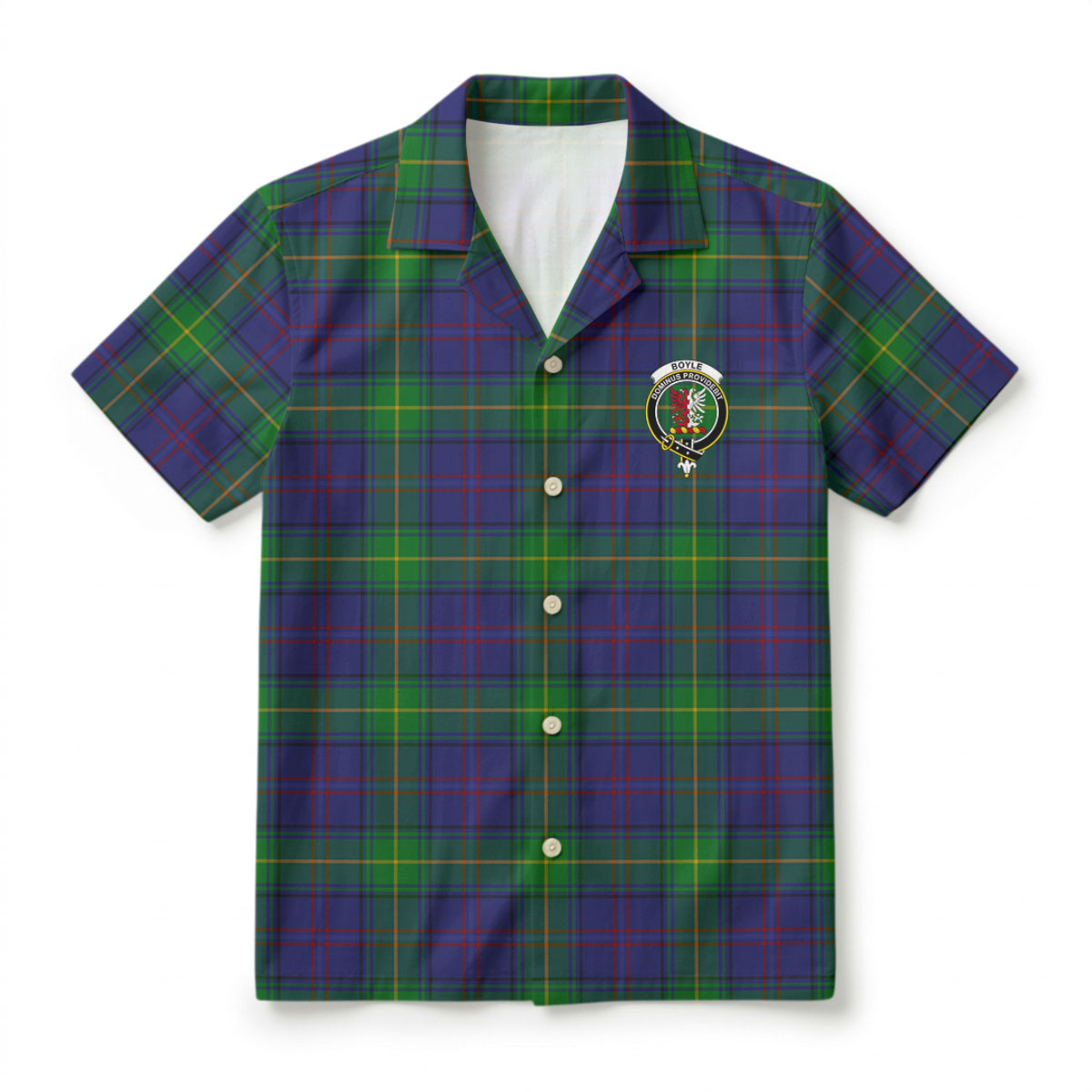 Boyle Tartan Crest Hawaiian Shirt