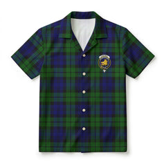 Campbell Modern Tartan Crest Hawaiian Shirt