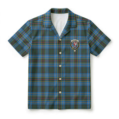 Cockburn Modern Tartan Crest Hawaiian Shirt