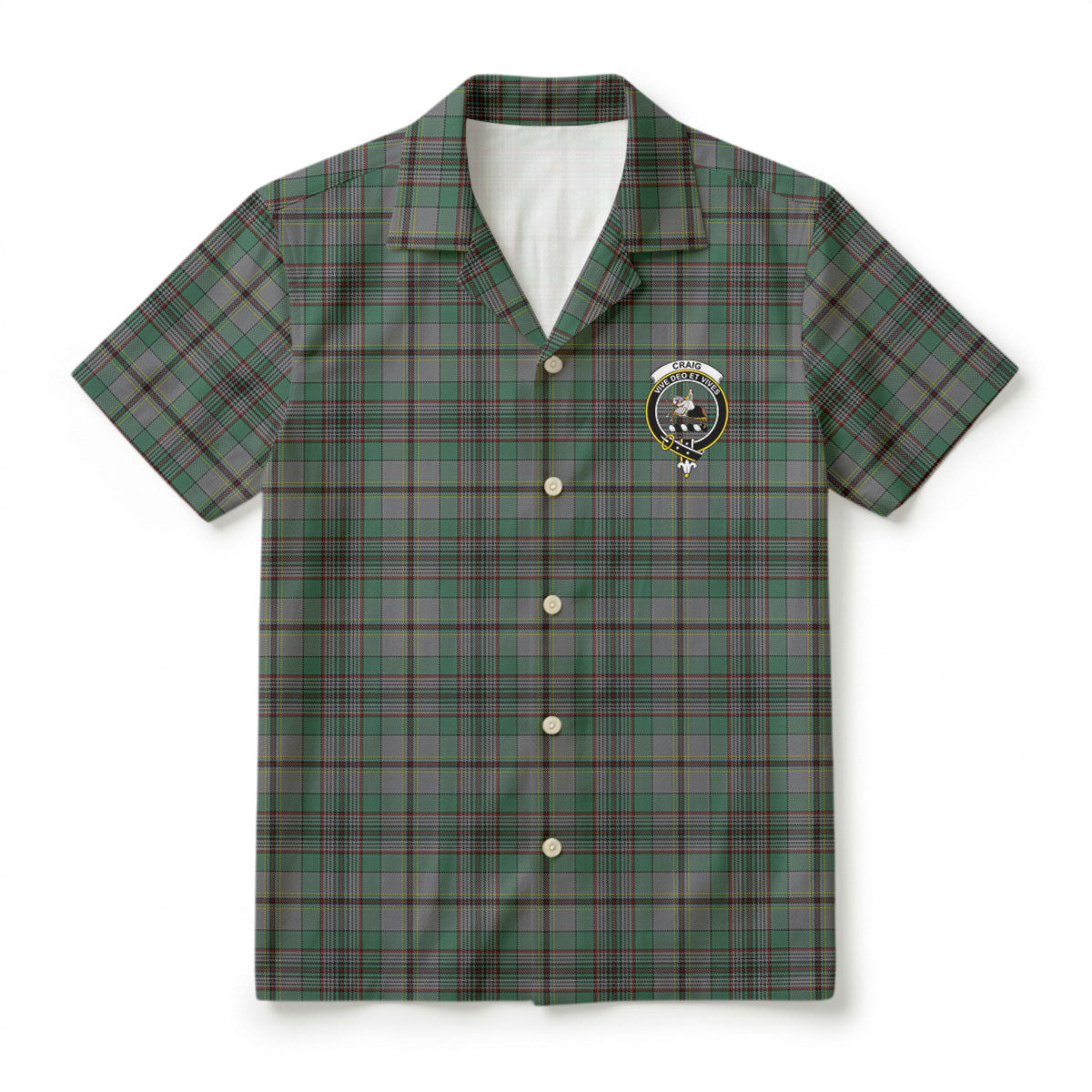 Craig Tartan Crest Hawaiian Shirt