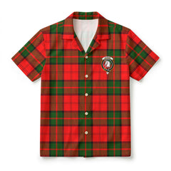 Dunbar Modern Tartan Crest Hawaiian Shirt