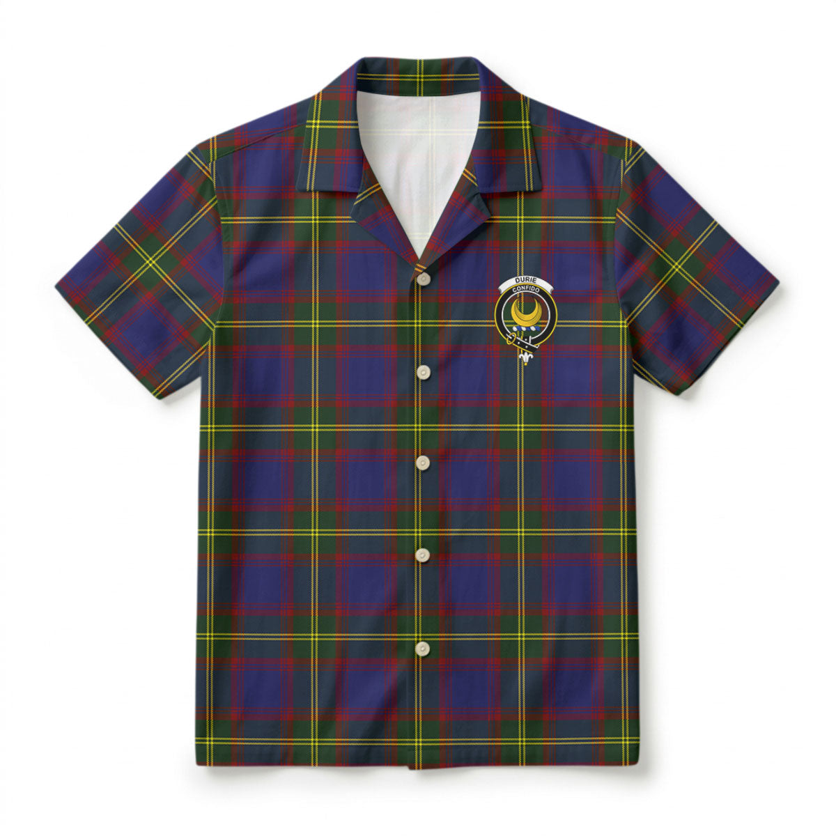 Durie Tartan Crest Hawaiian Shirt