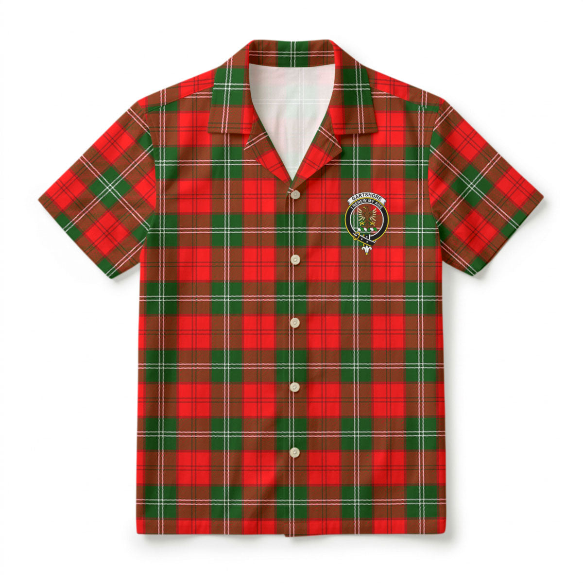 Gartshore Tartan Crest Hawaiian Shirt