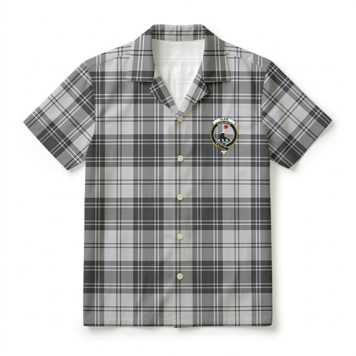 Glen Tartan Crest Hawaiian Shirt