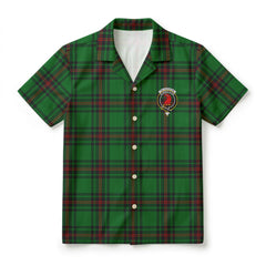 Halkerston Tartan Crest Hawaiian Shirt