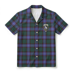Hunter Modern Tartan Crest Hawaiian Shirt