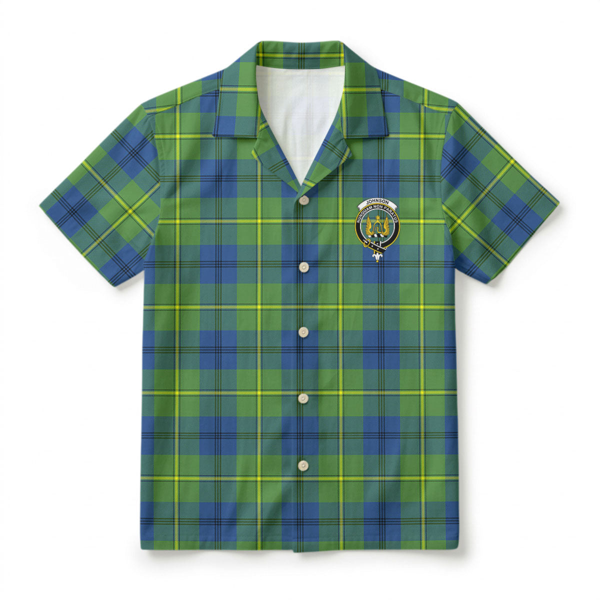Johnson Ancient Tartan Crest Hawaiian Shirt