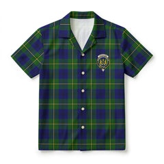 Johnstone Modern Tartan Crest Hawaiian Shirt