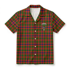 Kinninmont Tartan Crest Hawaiian Shirt