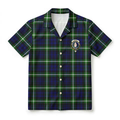 Lamont Modern Tartan Crest Hawaiian Shirt