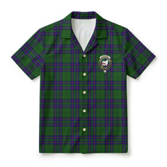 Lockhart Modern Tartan Crest Hawaiian Shirt