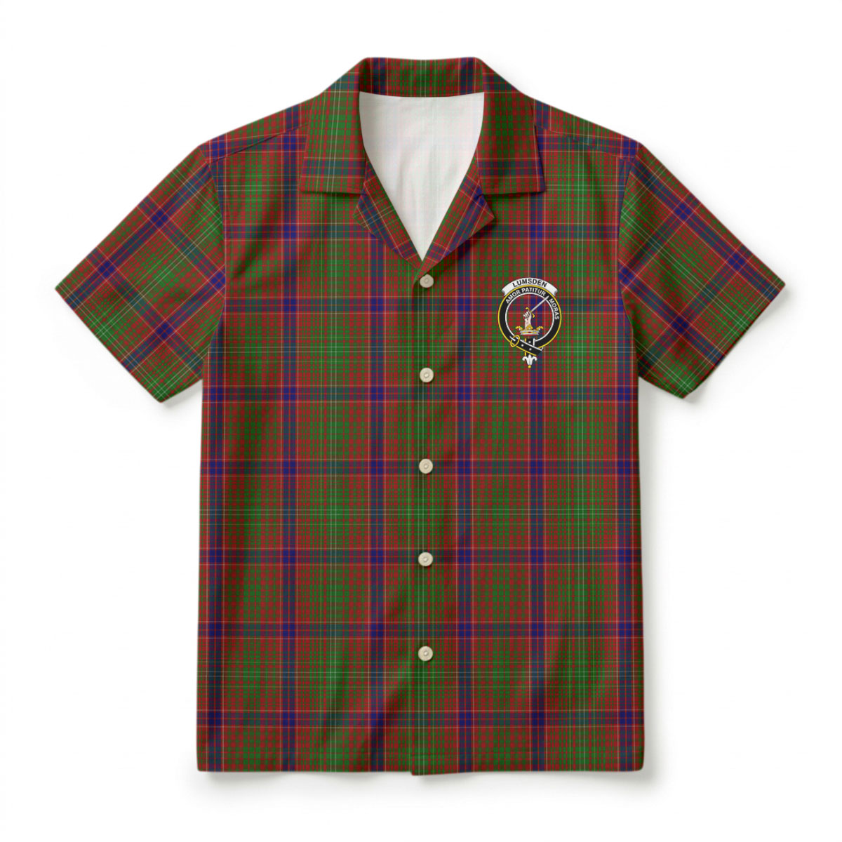 Lumsden Tartan Crest Hawaiian Shirt
