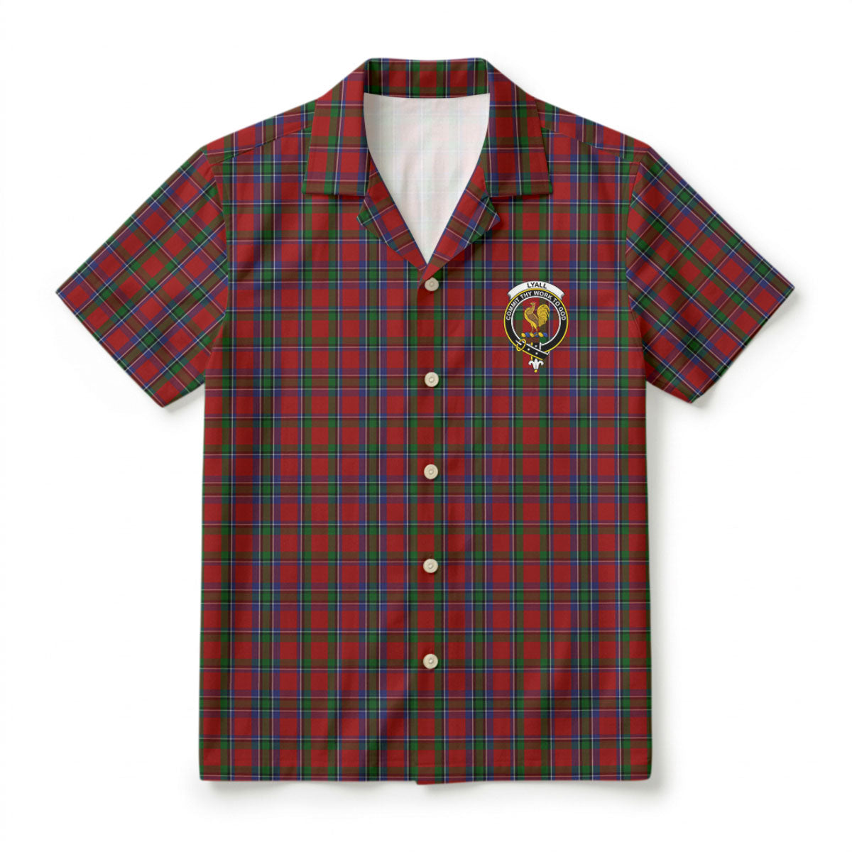 Lyall Tartan Crest Hawaiian Shirt
