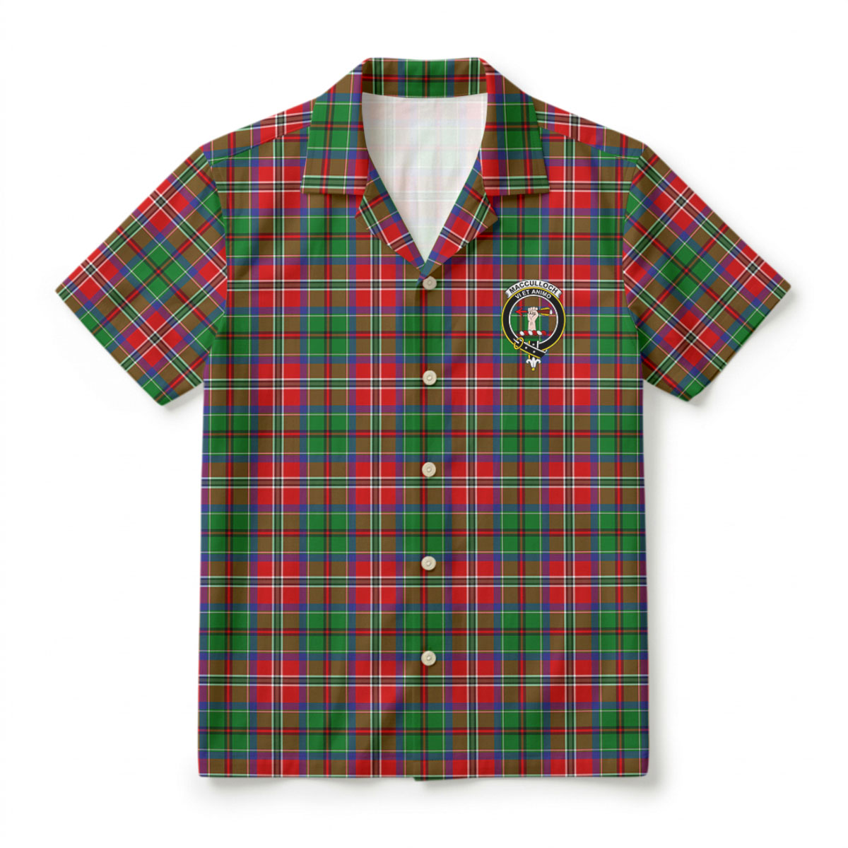 MacCulloch (McCulloch) Tartan Crest Hawaiian Shirt