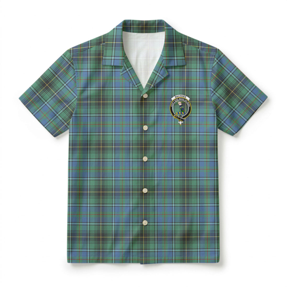 MacInnes Ancient Tartan Crest Hawaiian Shirt