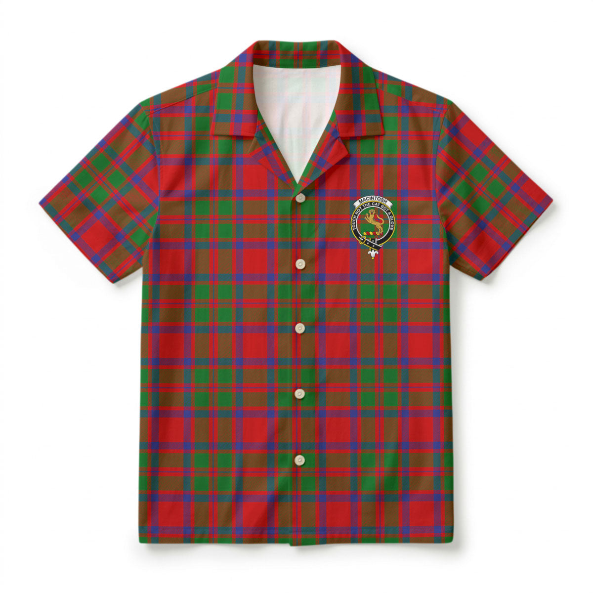 MacIntosh Modern Tartan Crest Hawaiian Shirt