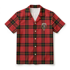 MacQueen Modern Tartan Crest Hawaiian Shirt