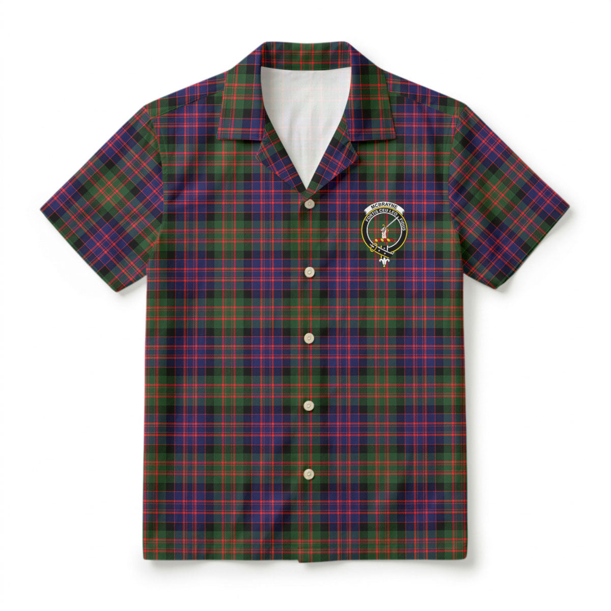 McBrayne Tartan Crest Hawaiian Shirt